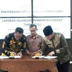 Penandatanganan laporan Hasil Pemeriksaan (LHP), atas Laporan Keuangan Pemerintah Daerah (LKPD) tahun anggaran 2023