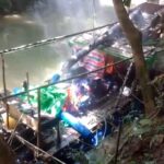 Peralatan PETI di aliran Sungai Bekuan yang ditemukan oleh masyarakat bersama TNI-Polri belum lama ini langsung dimusnahkan
