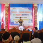 Bupati Kapuas Hulu Fransiskus Diaan saat menghadiri PRA RAT CU Keling Kumang