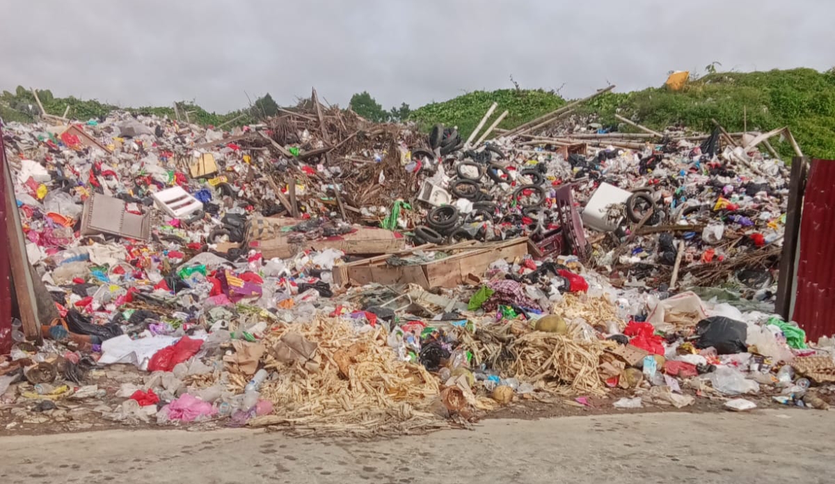 Kondisi TPA Sibau di Kecamatan Putussibau Utara Kabupaten Kapuas Hulu beberapa waktu yang lalu