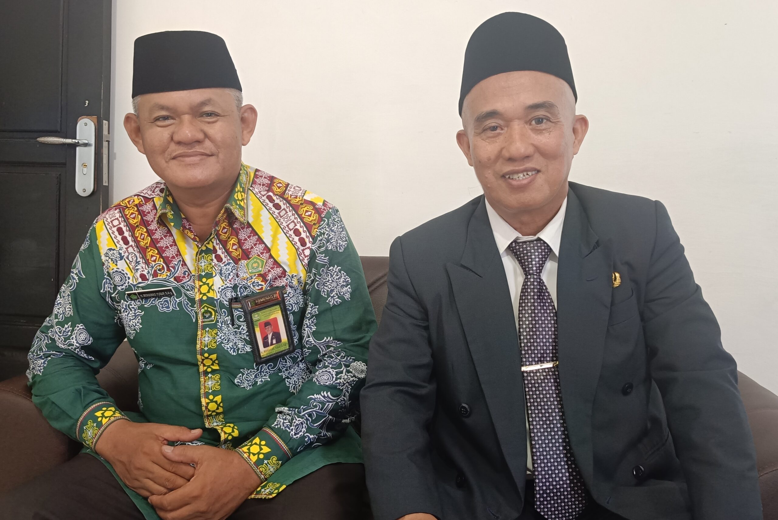 Mohammad Yusuf Ketua PCNU bersama Khusairi Usman Rois Syuriah NU Kapuas Hulu