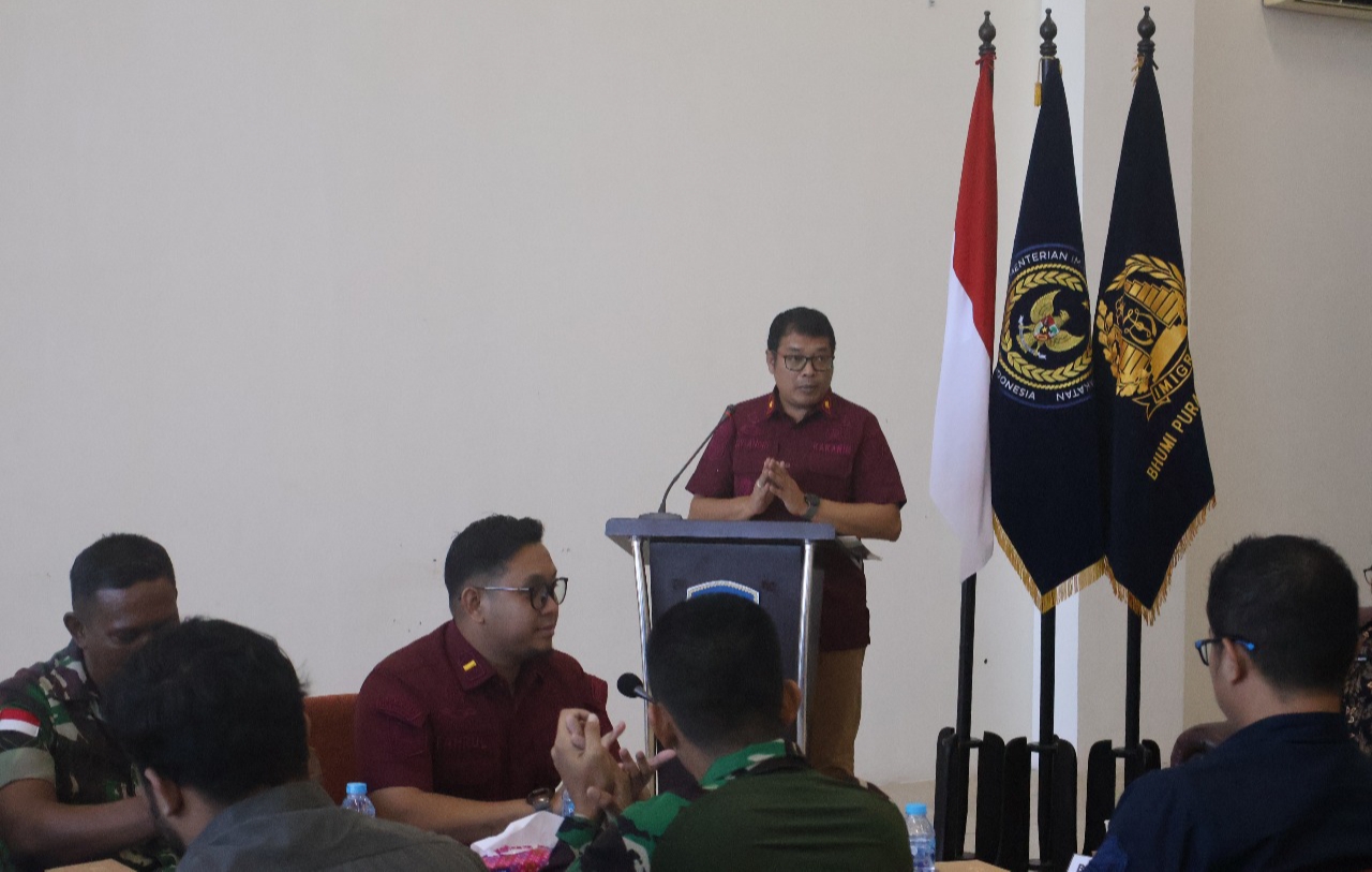Rakor TIMPORA yang dilakukan Imigrasi Putussibau di Kecamatan Badau