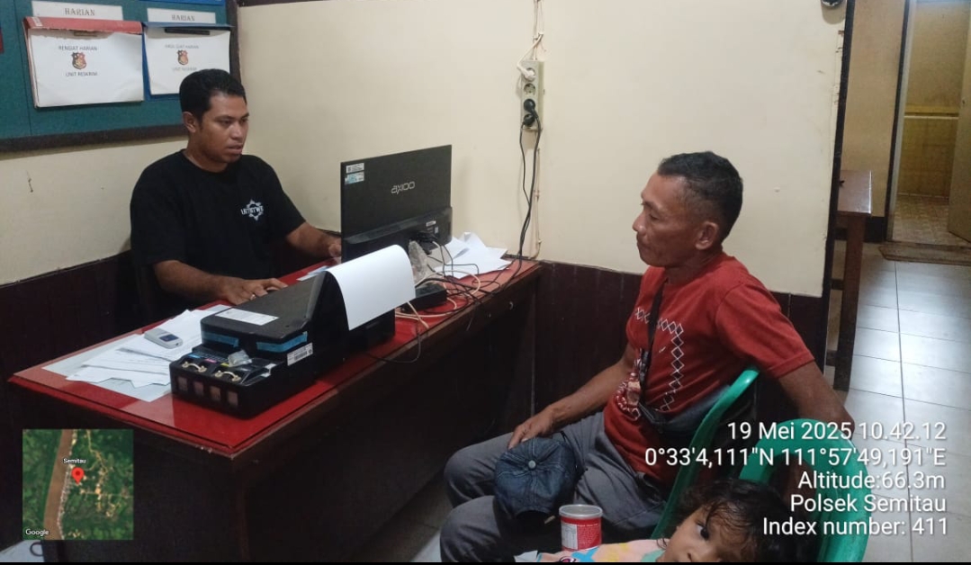HR, Kadis Desa Nanga Seberuang Kecamatan Semitau diperiksa polisi terkait aktivitas PETI