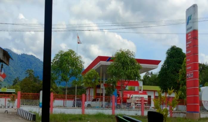 SPBU Sungai Besar Kecamatan Bunut Hulu