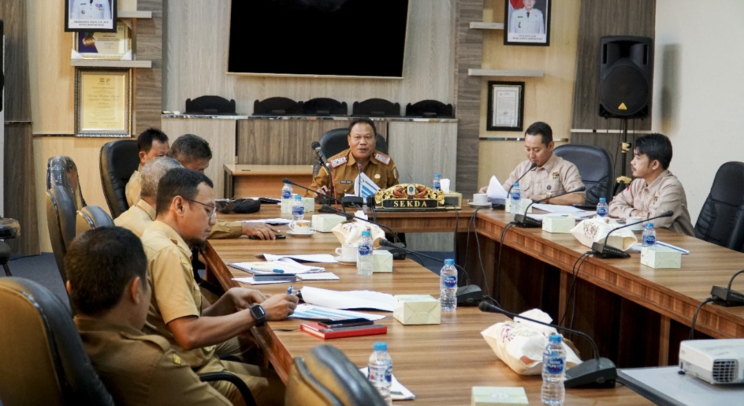 Agraria dan Tata Ruang/Badan Pertanahan Nasional (ATR/BPN) Kabupaten Kapuas Hulu menggelar Rapat Sidang Gugus Tugas Reforma Agraria (GTRA) bersama Pemkab Kapuas Hulu