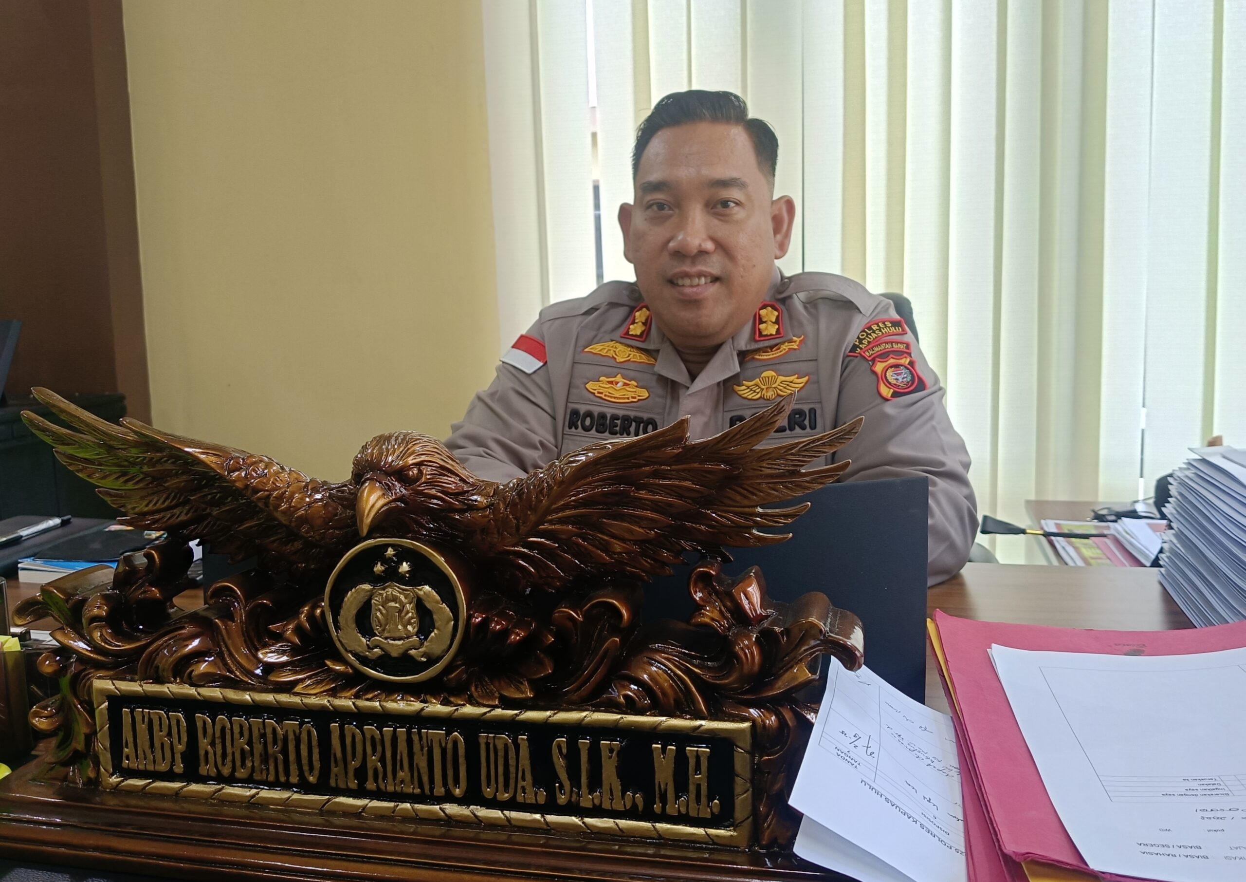 Kapolres Kapuas Hulu AKBP Roberto Aprianto Uda