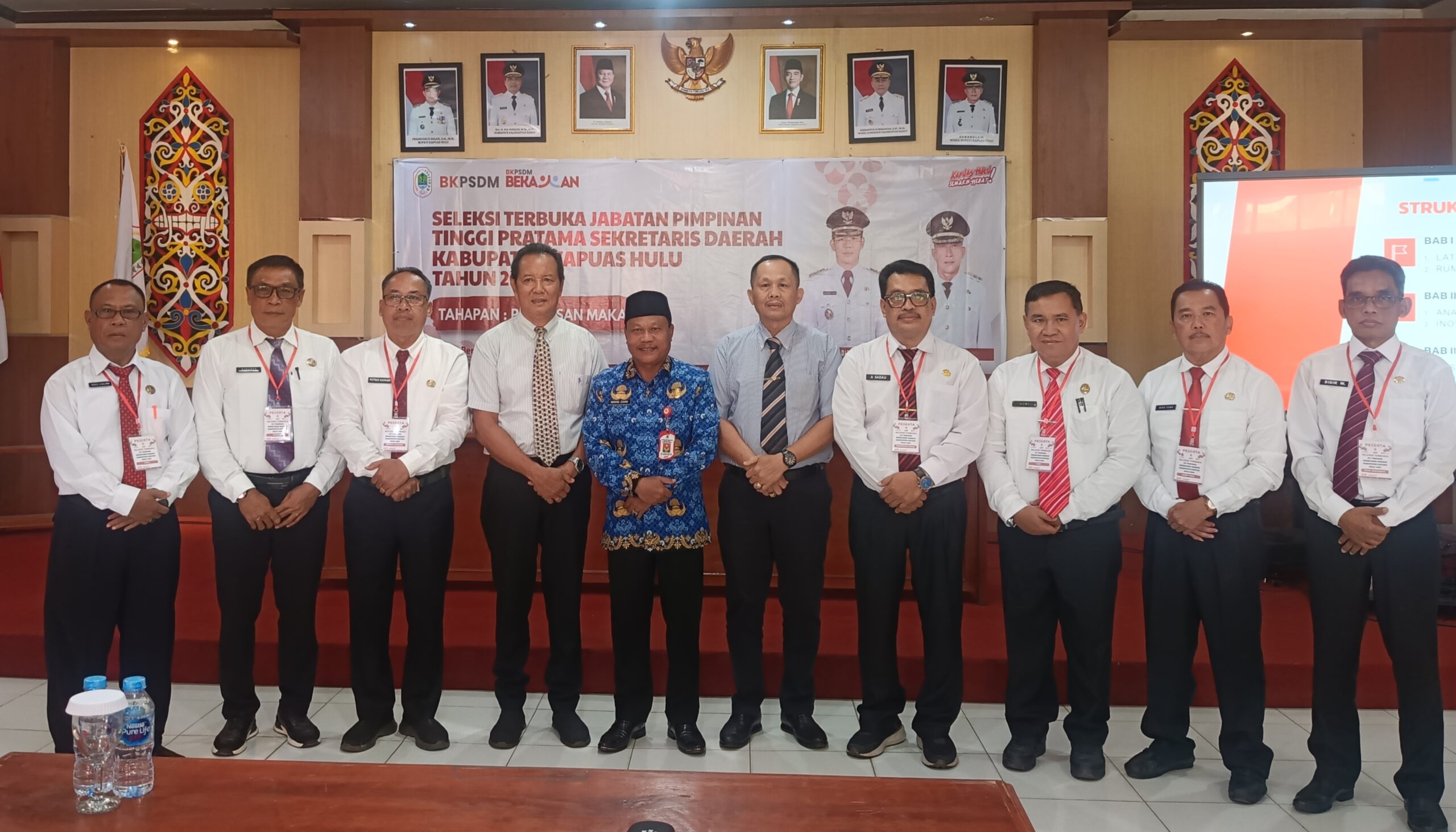 7 Calon Sekda Kapuas Hulu bersama Sekda Kapuas Hulu dan Timsel